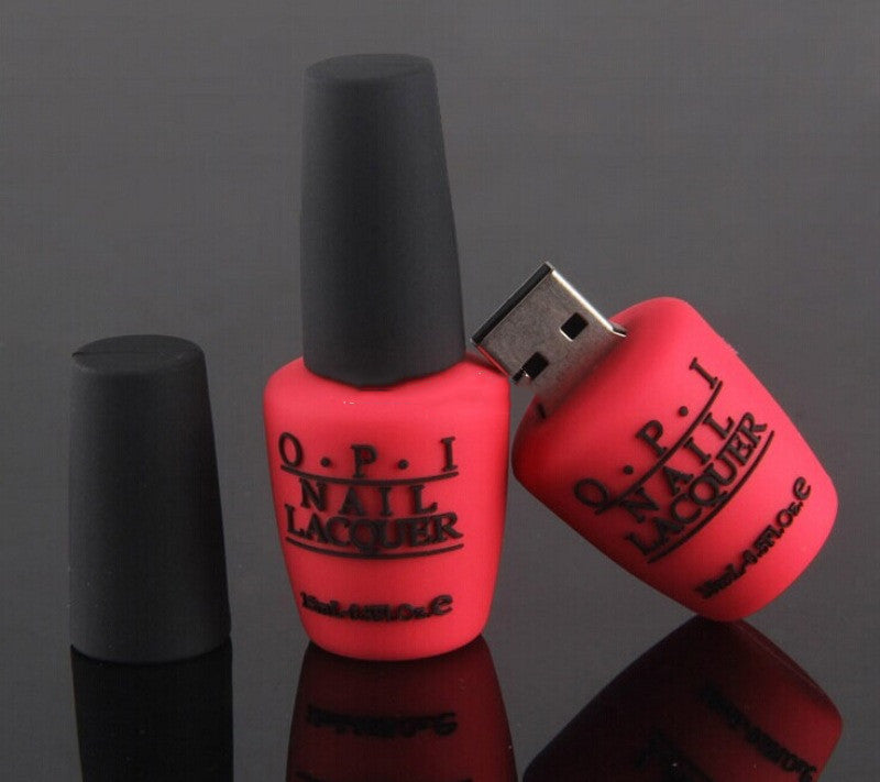 Creative Personality Nail Polish Bottle U Disk 3.0