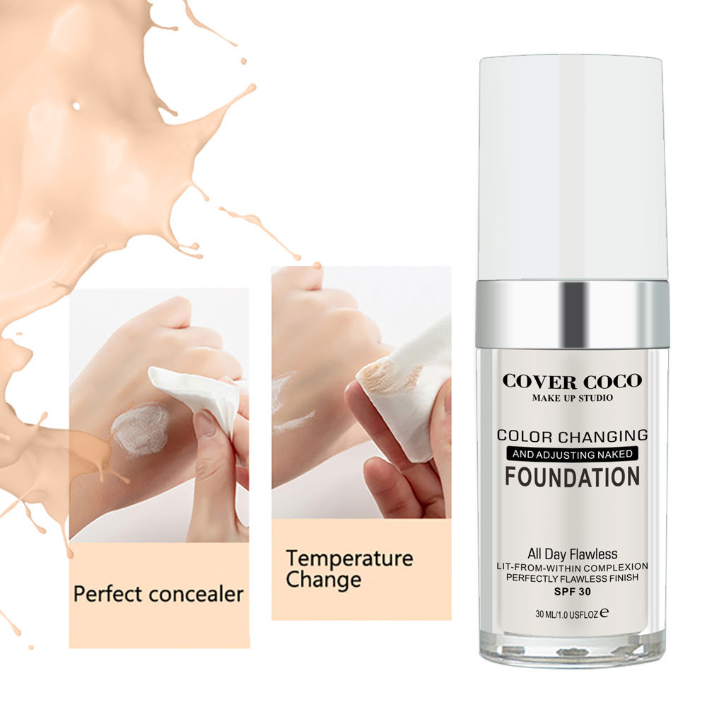 Concealing Foundation Temperature Change Skin Color