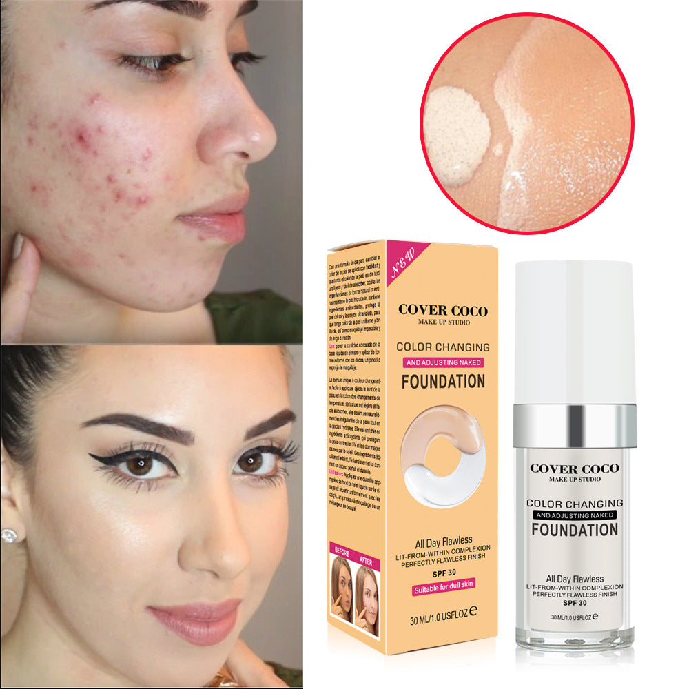 Concealing Foundation Temperature Change Skin Color