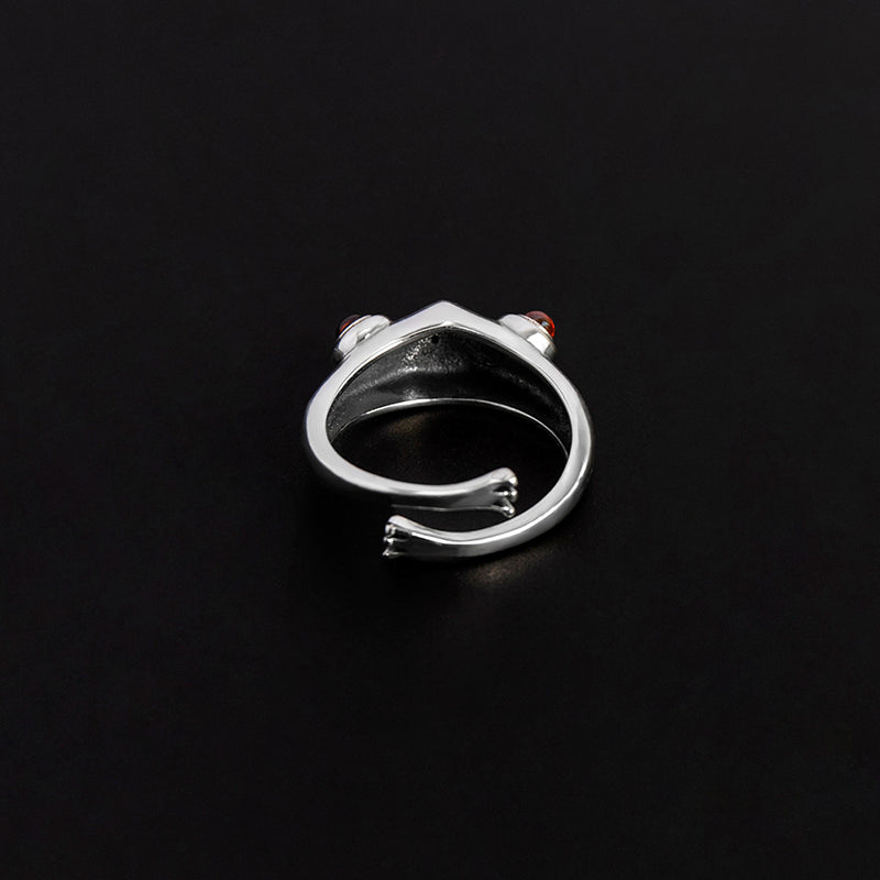 Hip Hop Frog Ring Animal Open Rings For Women Men Jewelry Xmas Gift