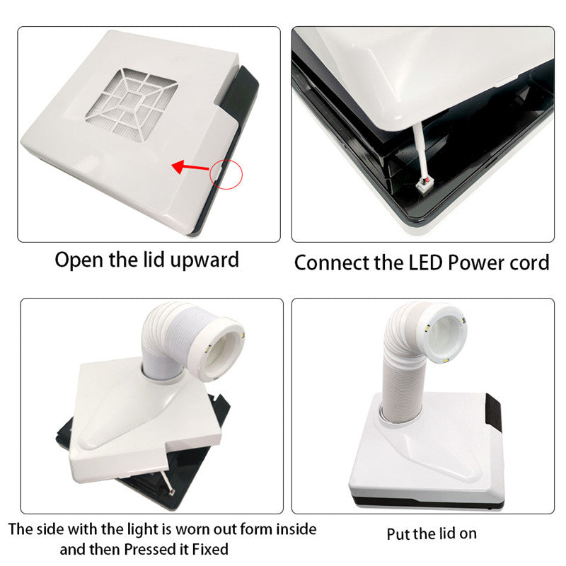 Filter single fan nail dust machine