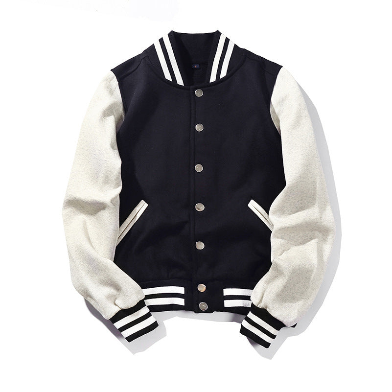 Men's Spring And Autumn Terry Baseball Uniform Cardigan