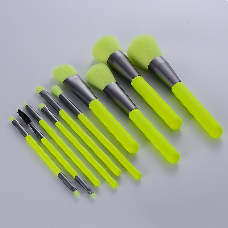 10Pcs Professional Makeup Neon Brushes