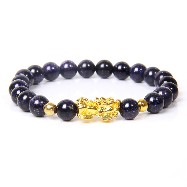 Women Men Feng Shui Buddha Bracelet Golden Piuxiu Charm