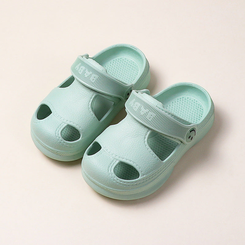 Soft-Soled Non-Slip Children's Beach Hole Shoes Baby Girls Sandals And Slippers