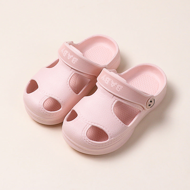 Soft-Soled Non-Slip Children's Beach Hole Shoes Baby Girls Sandals And Slippers