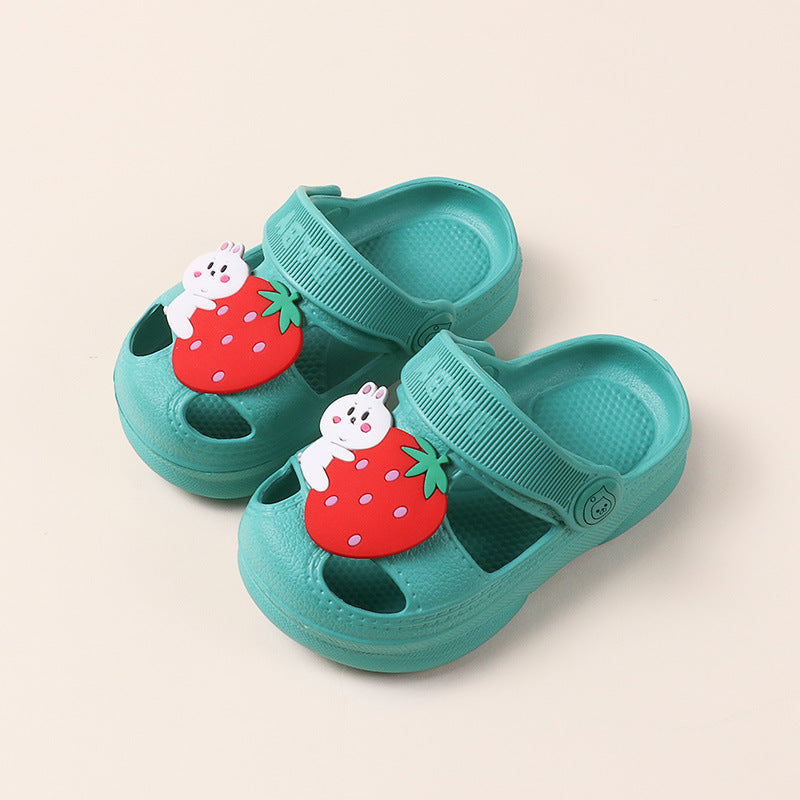 Soft-Soled Non-Slip Children's Beach Hole Shoes Baby Girls Sandals And Slippers