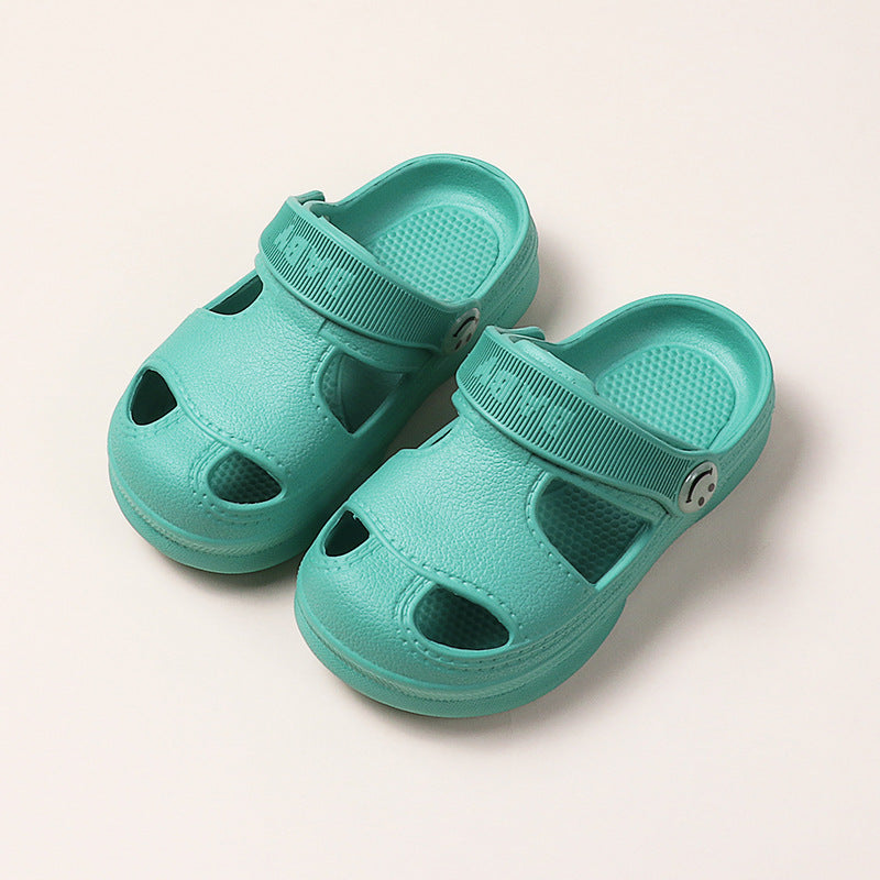 Soft-Soled Non-Slip Children's Beach Hole Shoes Baby Girls Sandals And Slippers