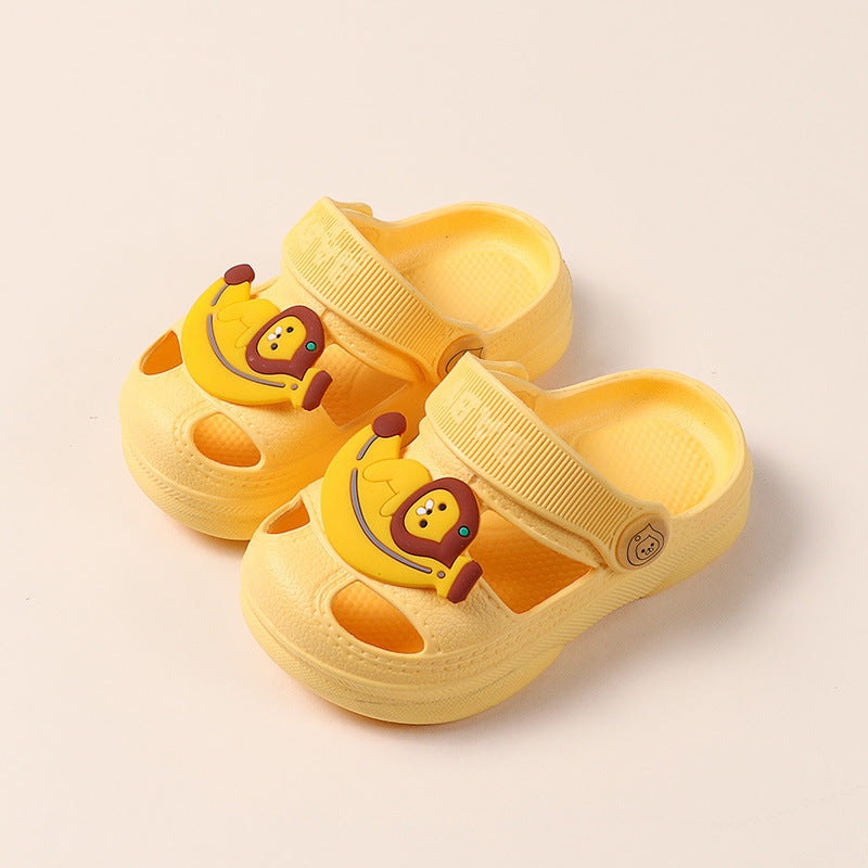 Soft-Soled Non-Slip Children's Beach Hole Shoes Baby Girls Sandals And Slippers