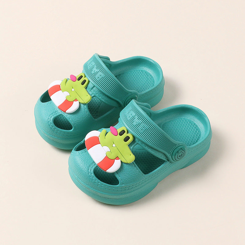 Soft-Soled Non-Slip Children's Beach Hole Shoes Baby Girls Sandals And Slippers