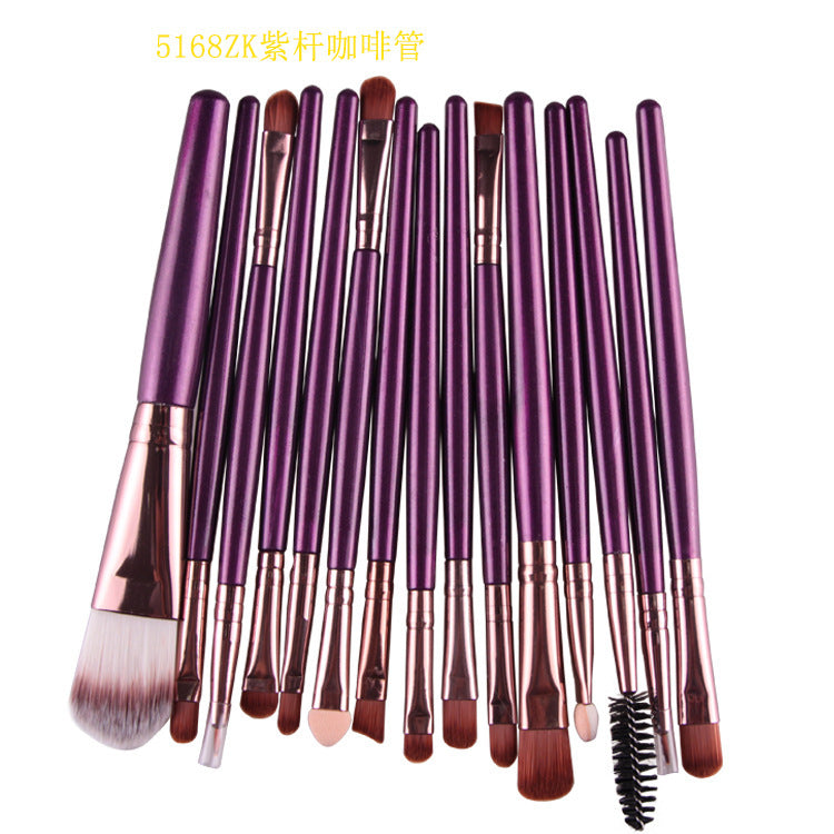 Set Of 15 Makeup Brushes