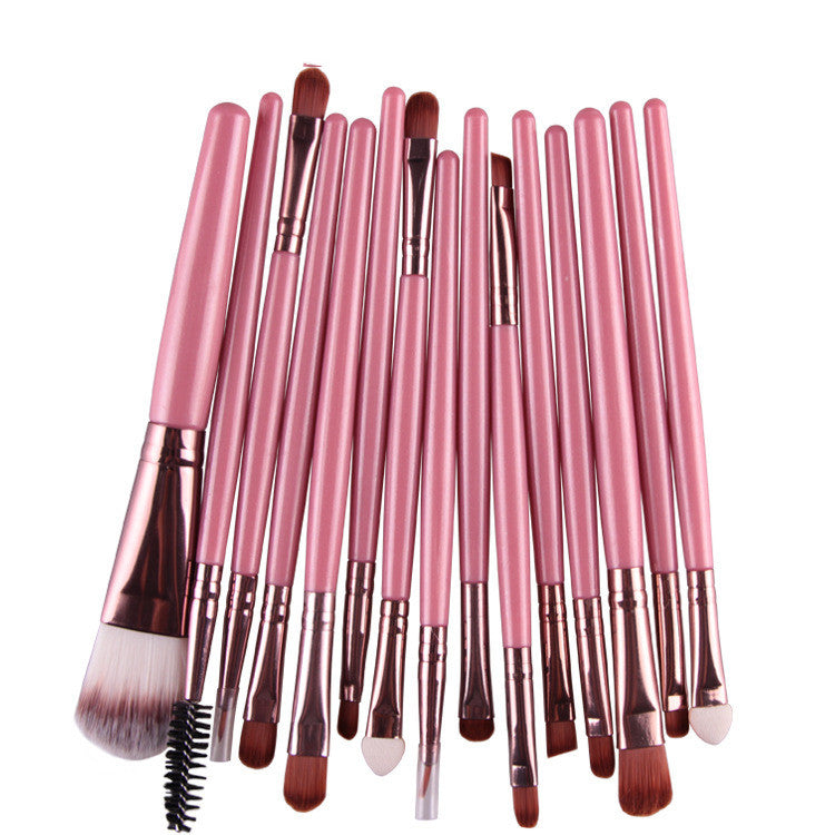 Set Of 15 Makeup Brushes