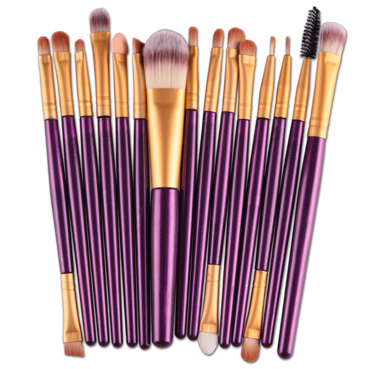 Set Of 15 Makeup Brushes