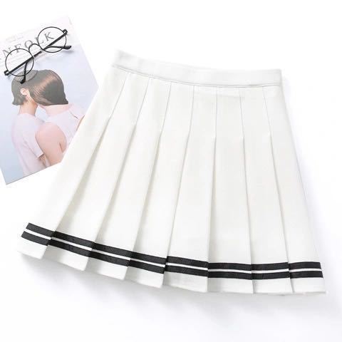 Short Skirt Women's Summer High Waist Pleated Skirt Slimming Skirt