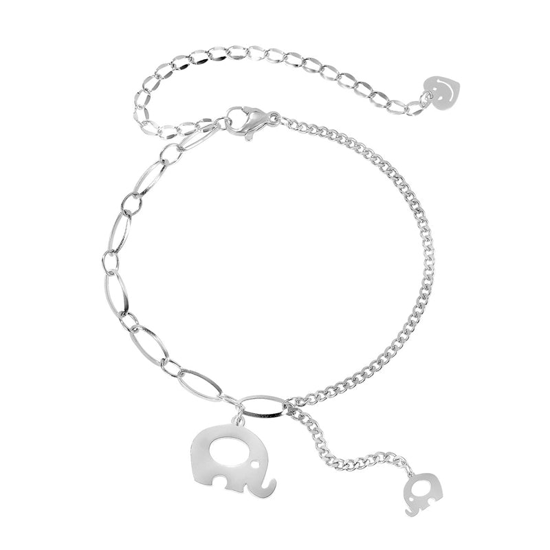 Fashionable Temperament Elephant Stitching Titanium Steel Bracelet Women