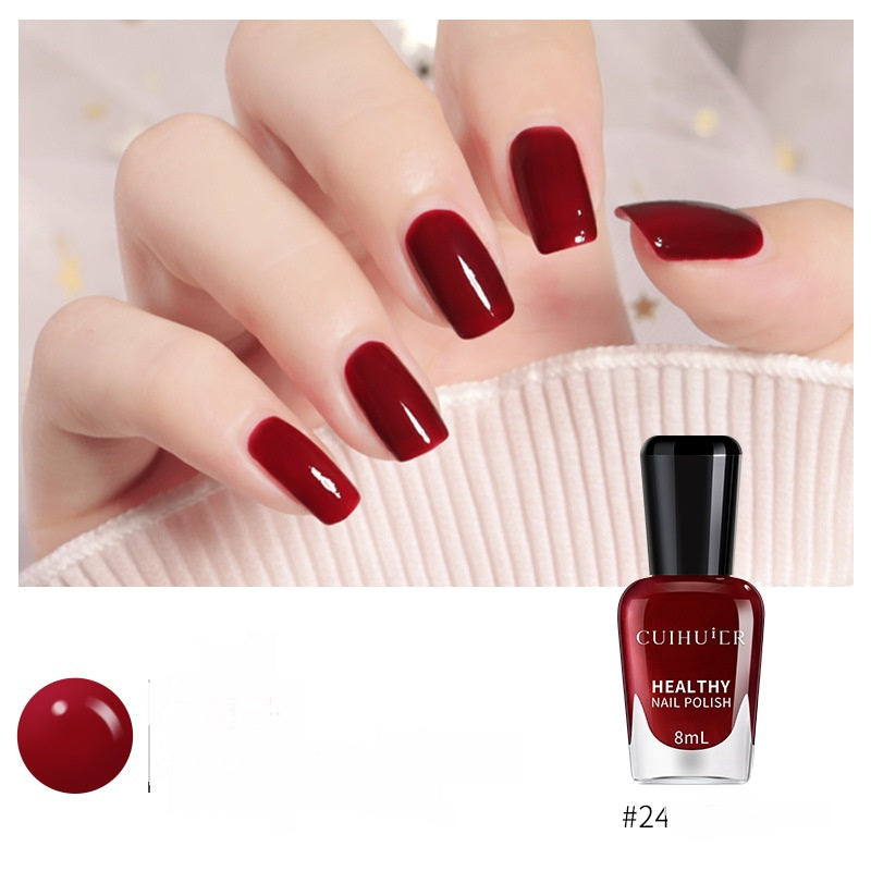 Water-based Peelable And Peelable Nail Polish 8ml Baking Free Cosmetic Makeup Set