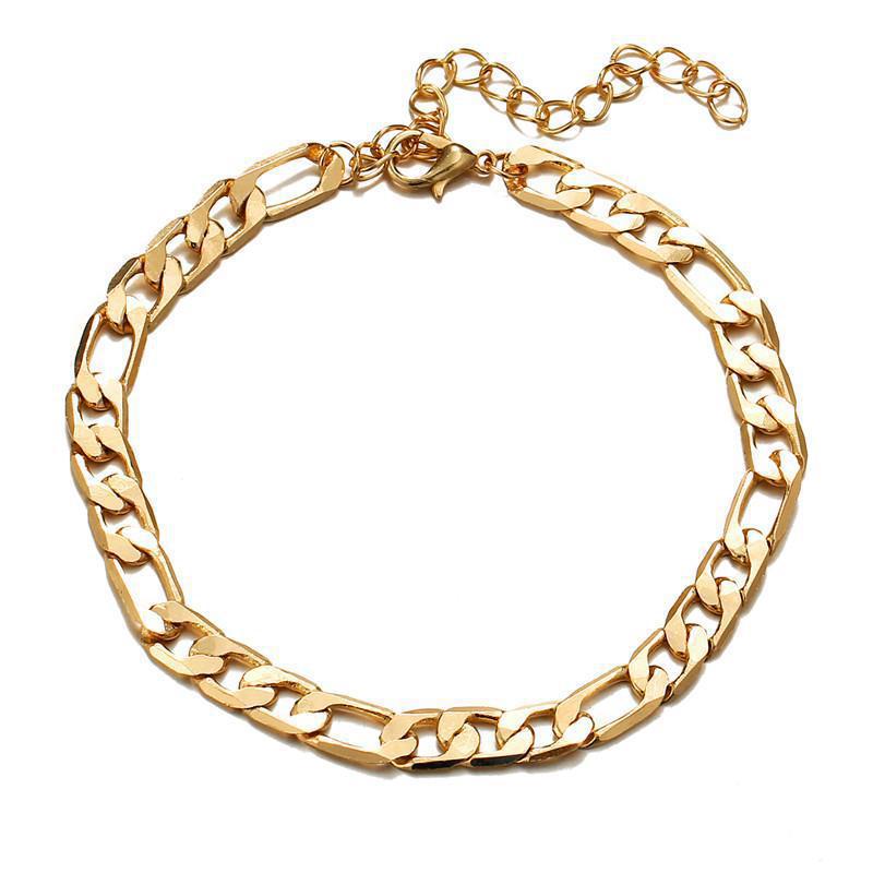 European And American Cross-border New jewelry, Personality And Fashion, Figaro Chain Geometric Bracelet, Retro Exaggerated Jewelry Women