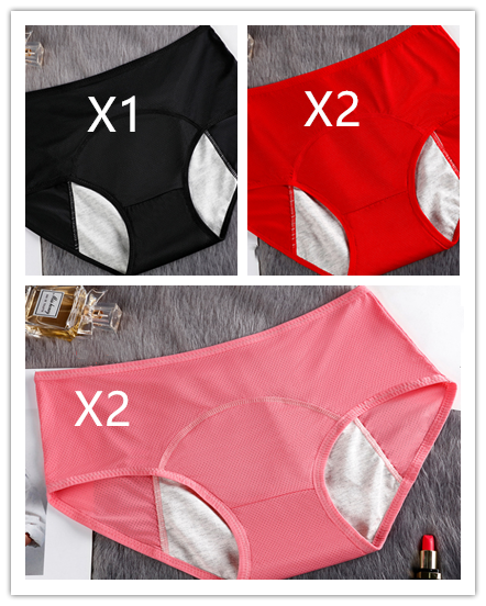 5PCS Menstrual Underwear Women Leak Proof Panties