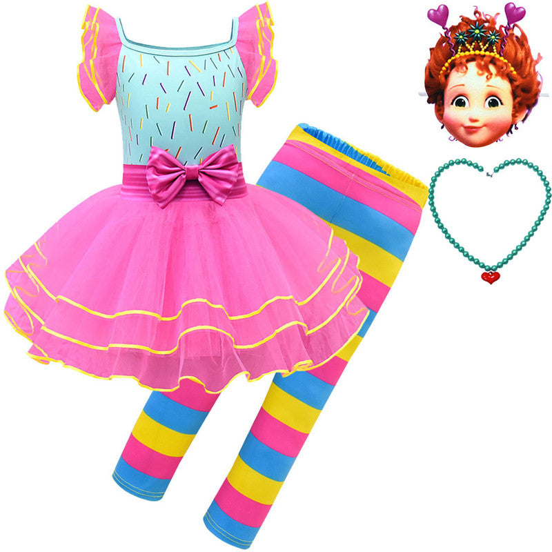 Performance Costume Children's Tutu Skirt Girl Mask