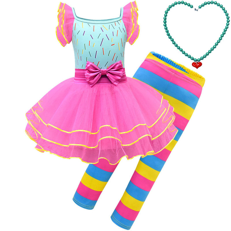 Performance Costume Children's Tutu Skirt Girl Mask