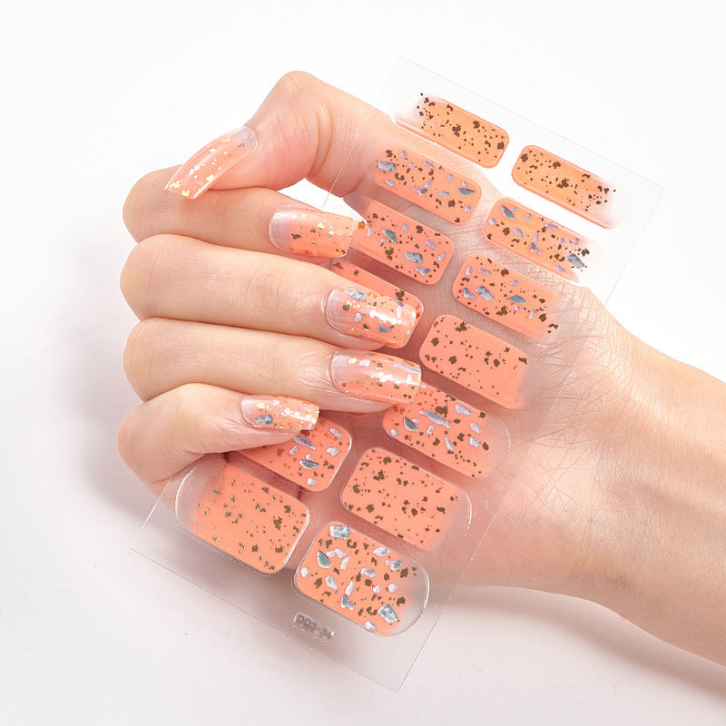 Laser Bronzing Craft Nail Applique Nail Sticker