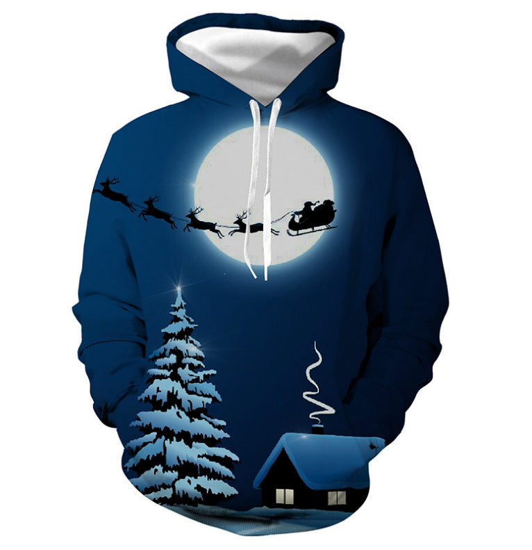 Personalized Santa Collection Men's Digital Printed Hoodie