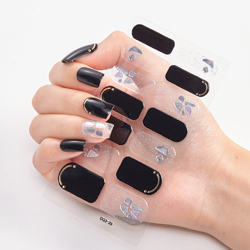 Laser Bronzing Craft Nail Applique Nail Sticker