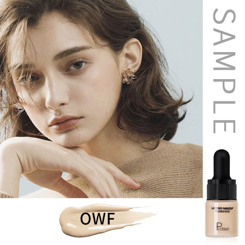 Sample baby bottle liquid foundation