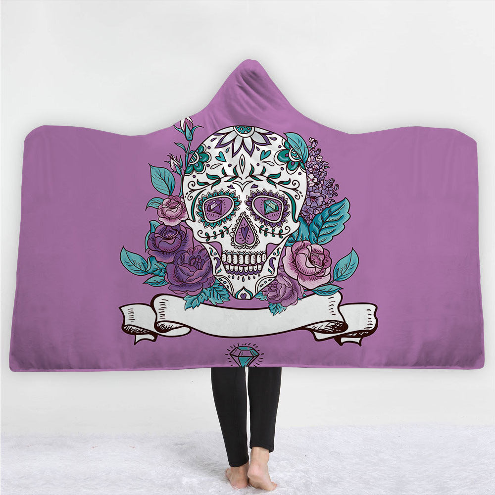 3D Digital Printed Hooded Blanket Cape