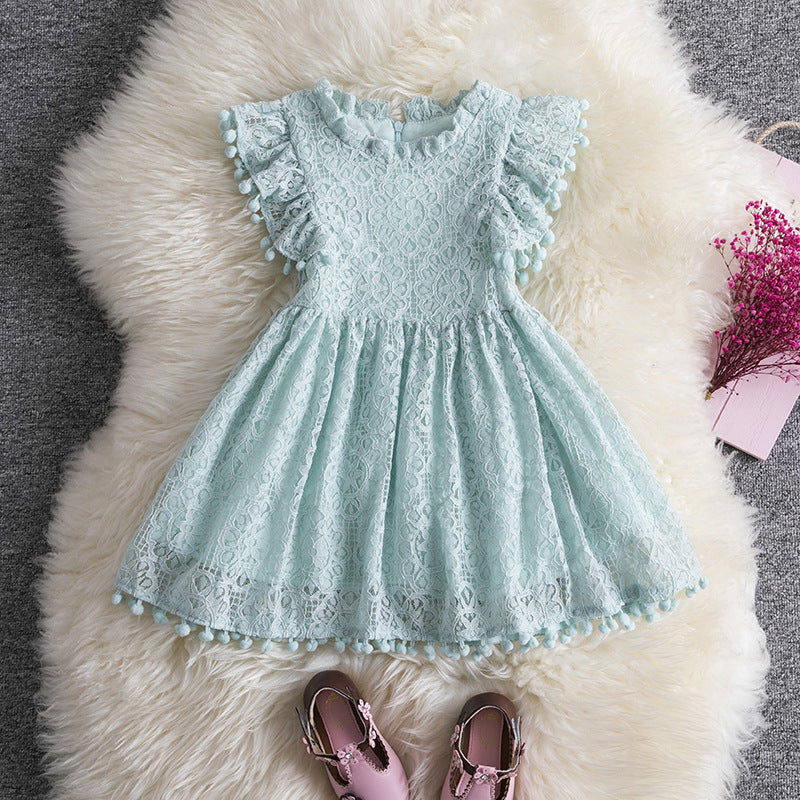 Baby girl full moon one year old dress skirt girl dress