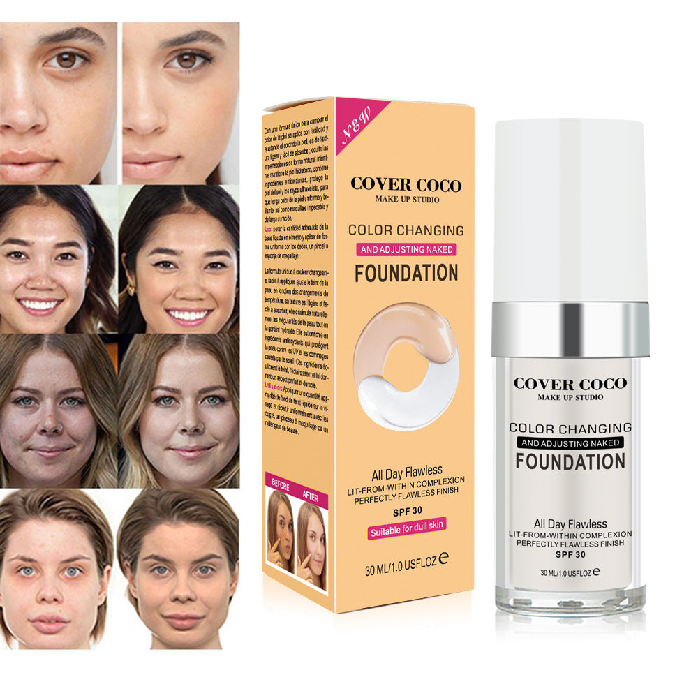 Concealing Foundation Temperature Change Skin Color