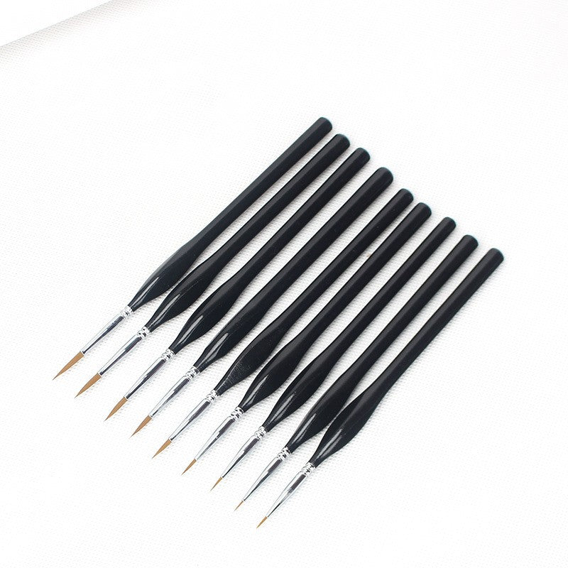 9 Hooks oil paint brushes