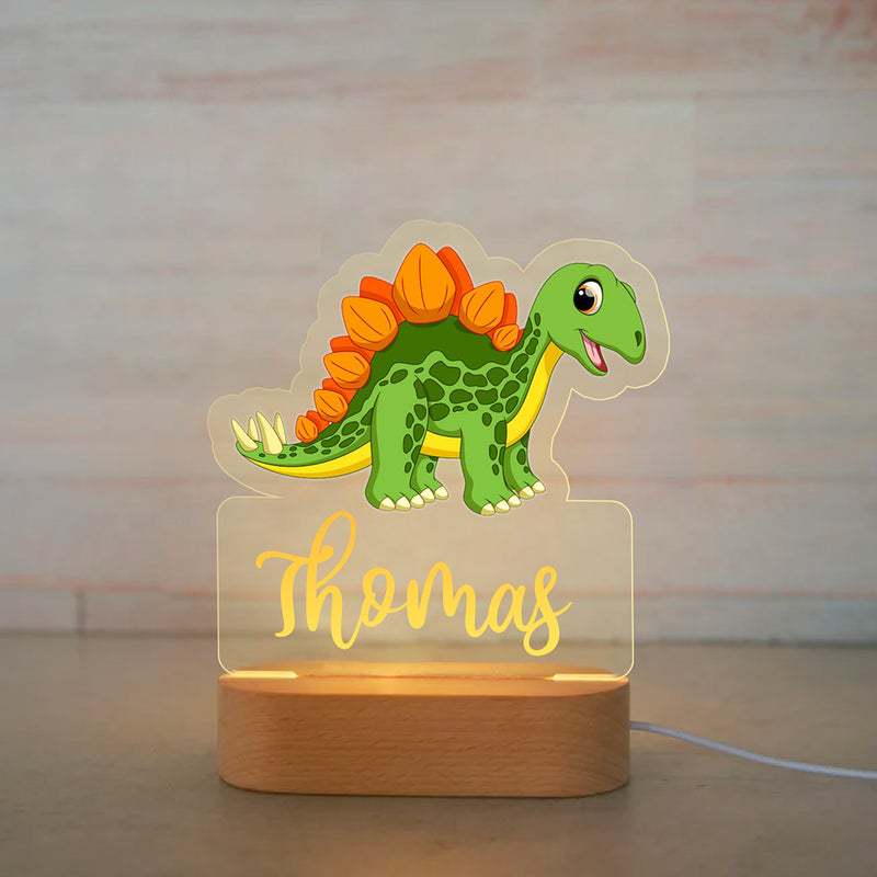 Dinosaur Night Light Creative Children's Names Cartoon Animation Ornaments