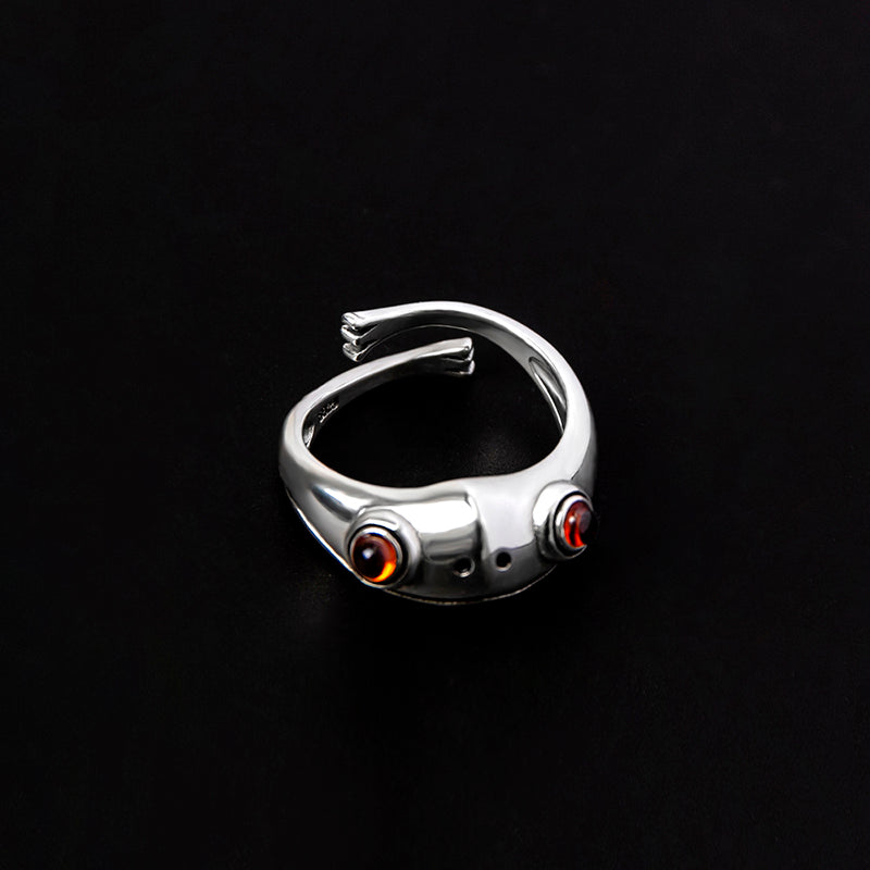 Hip Hop Frog Ring Animal Open Rings For Women Men Jewelry Xmas Gift