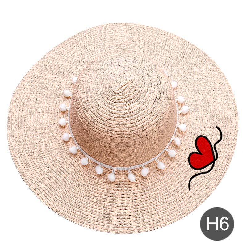 Fashion Personalized Custom Embroidery Beach Hat Your Name Text Logo Women Sun Hat Palm Straw Hat