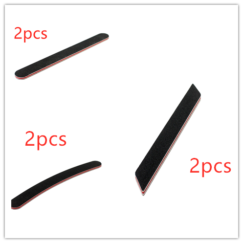 Manicure sand black polishing strip polishing strip nail tool nail file red heart black sand