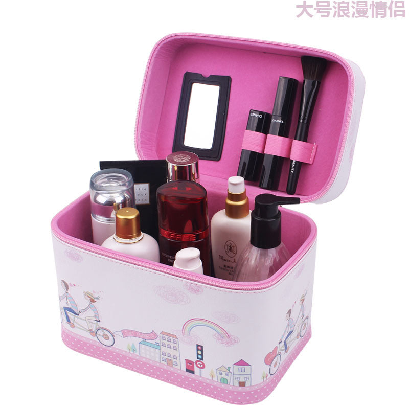 Manufacturer Korean lovable hand-held cosmetic bag waterproof travel package make-up toolbox