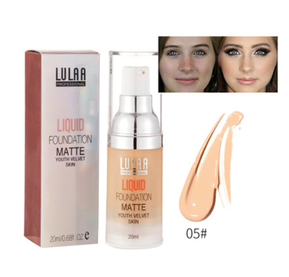 Waterproof matte liquid foundation