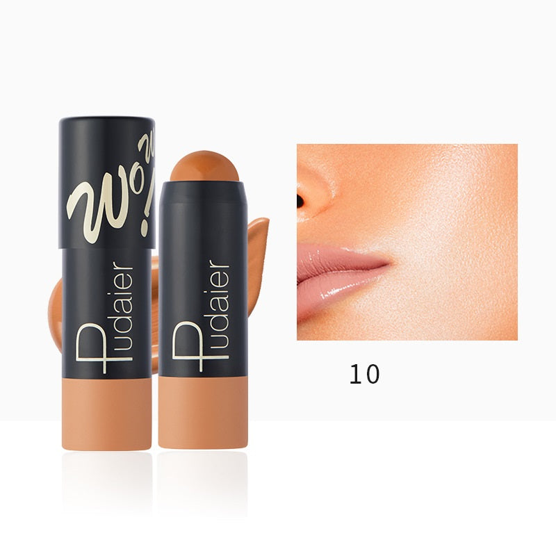 Foundation Makeup Color Rendering Not Smudge 12 Colors Lightweight Breathable Matte Stick Foundation