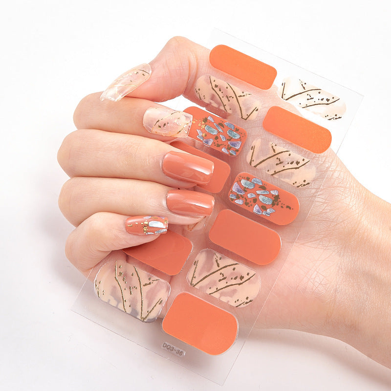 Laser Bronzing Craft Nail Applique Nail Sticker