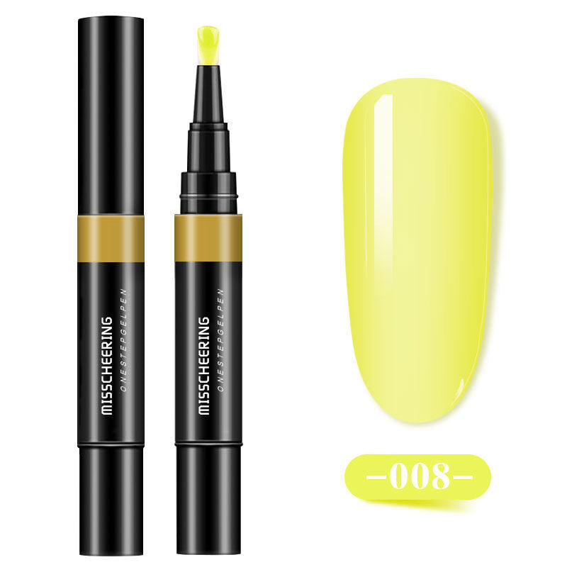 One-step Glue Three-in-one Nail Polish Glue Pen Lazy Long-lasting Phototherapy Glue Nail Manicure