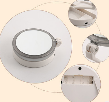 10Xpius1X mirror rechargeable LED make-up mirror lamp holder multi-function lamp touch the mirror.