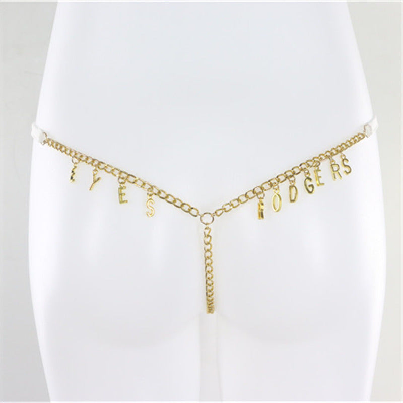 Customized Thong Waist Chain  Body Chain