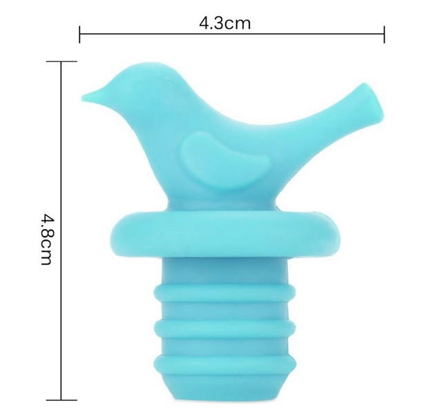 Little bird silicone wine bottle stopper