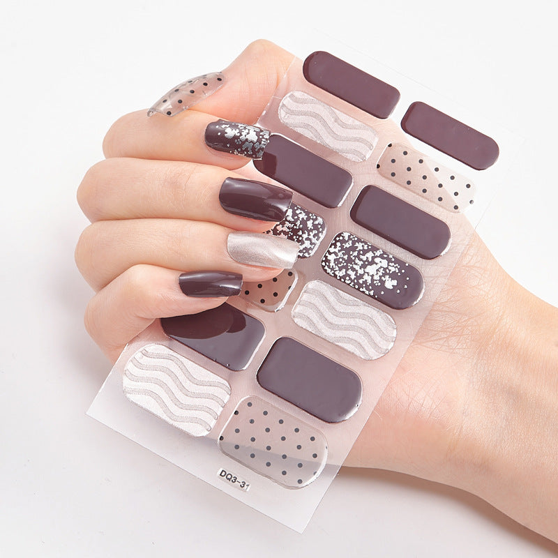 Laser Bronzing Craft Nail Applique Nail Sticker