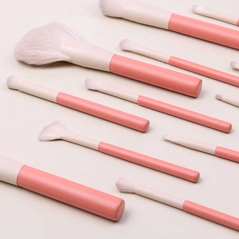 Set Of 12 Man-made Fiber Makeup Brushes