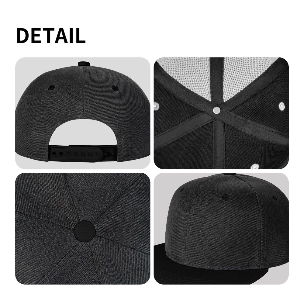 Children's Flat Brim Contrast Hip Hop Hat