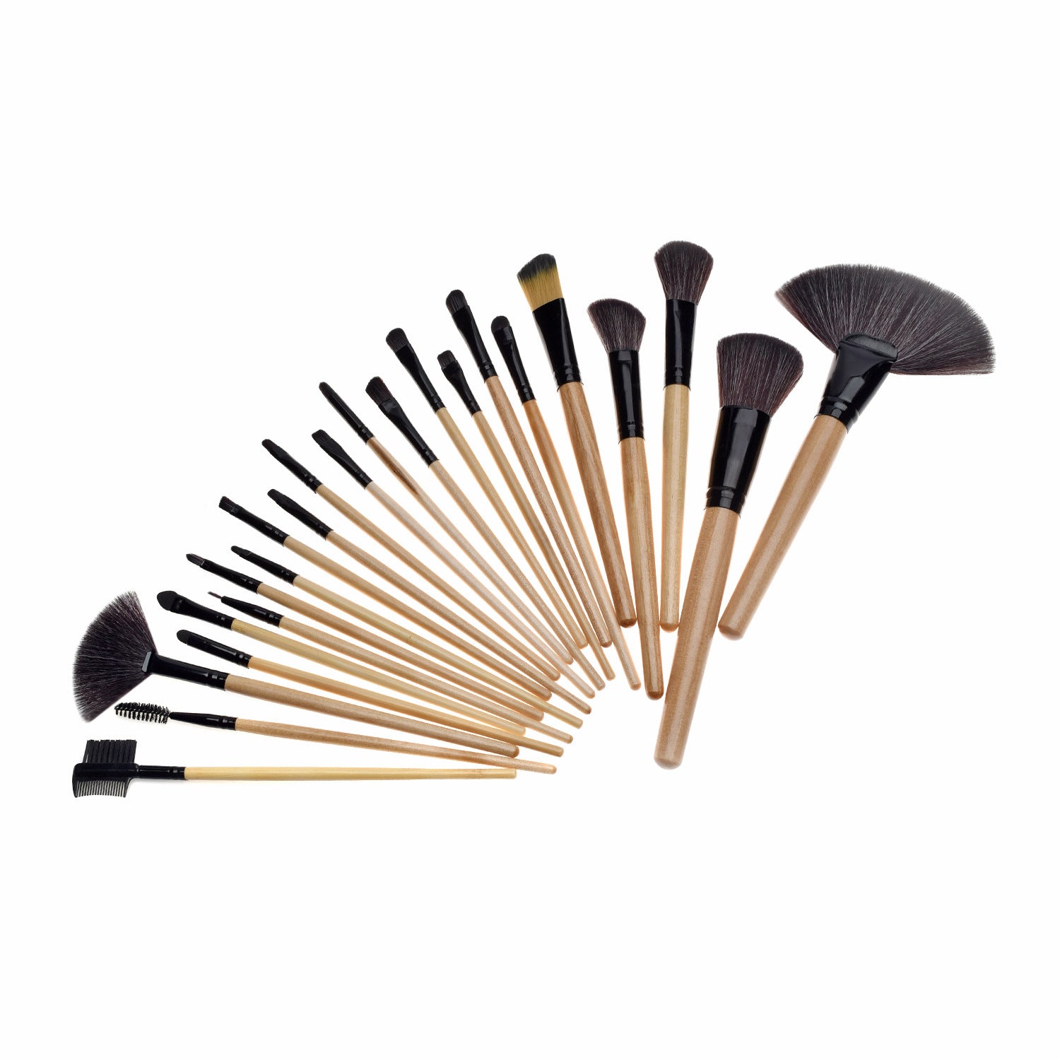 Set of 24 makeup brushes