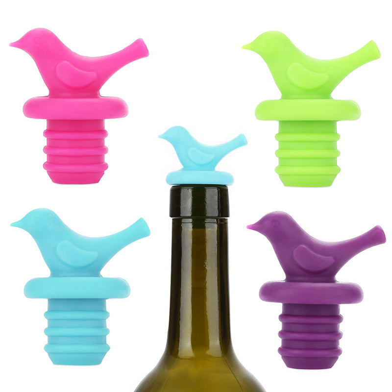 Little bird silicone wine bottle stopper