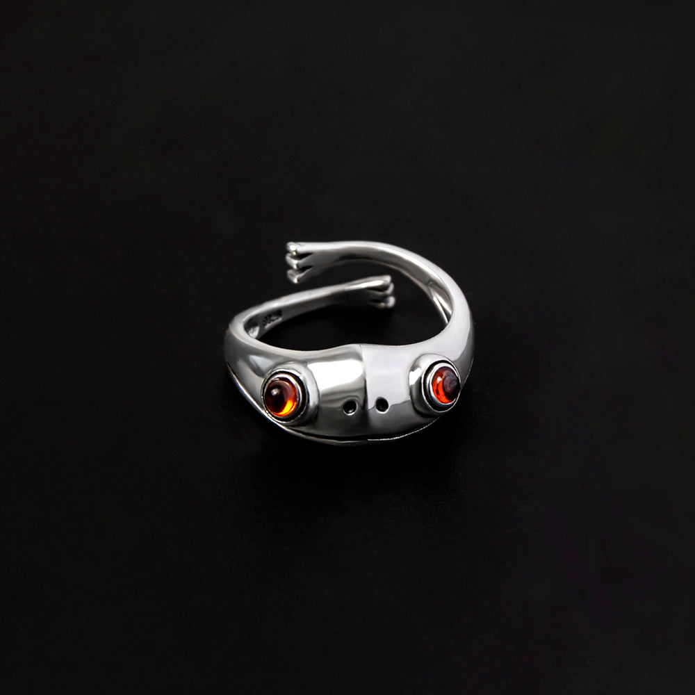 Hip Hop Frog Ring Animal Open Rings For Women Men Jewelry Xmas Gift